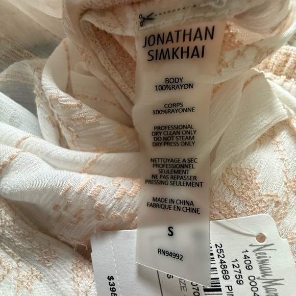 Jonathan Simkhai semi-sheer off white
Embroidered Side Slit Pants Size Small - Picture 12 of 12